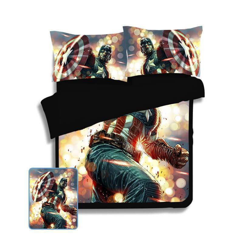 Smazing Captain America Bed Set