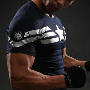 Captain America Tee: 3D Printed Modern Captain America T-Shirts