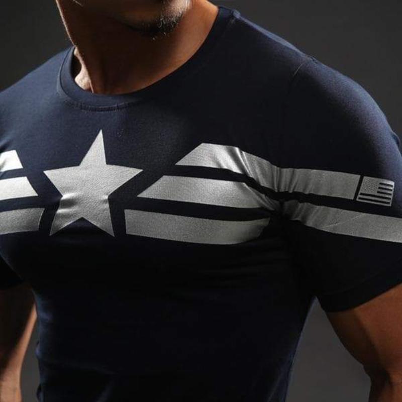Captain America Tee: 3D Printed Modern Captain America T-Shirts