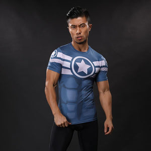 Captain America Tee: 3D Printed Super Captain America T-Shirts