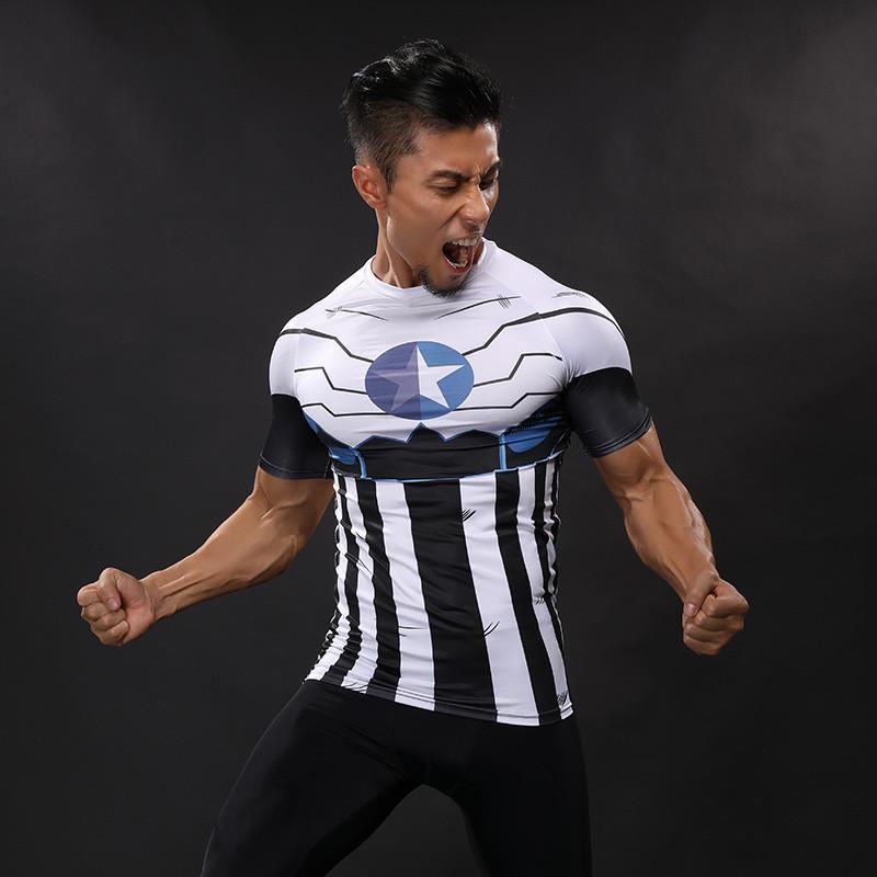 Captain America Tee Vintage Spandex Captain America T-Shirts
