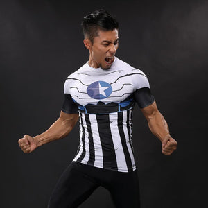 Captain America Tee Vintage Spandex Captain America T-Shirts