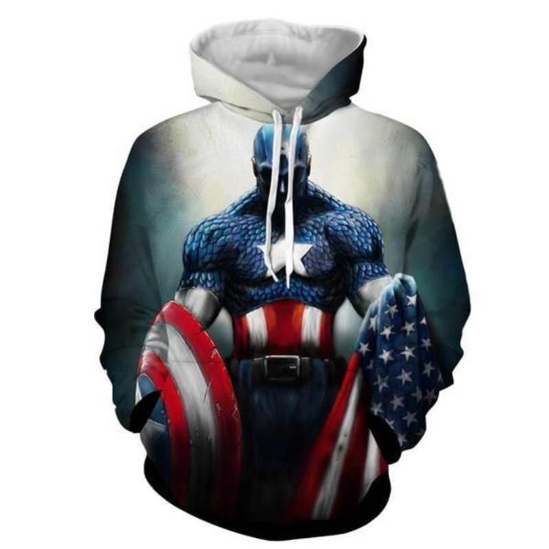 Captain America Xenolith Captain America Hoodie