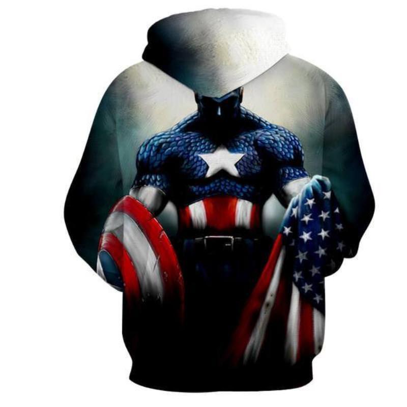Captain America Xenolith Captain America Hoodie