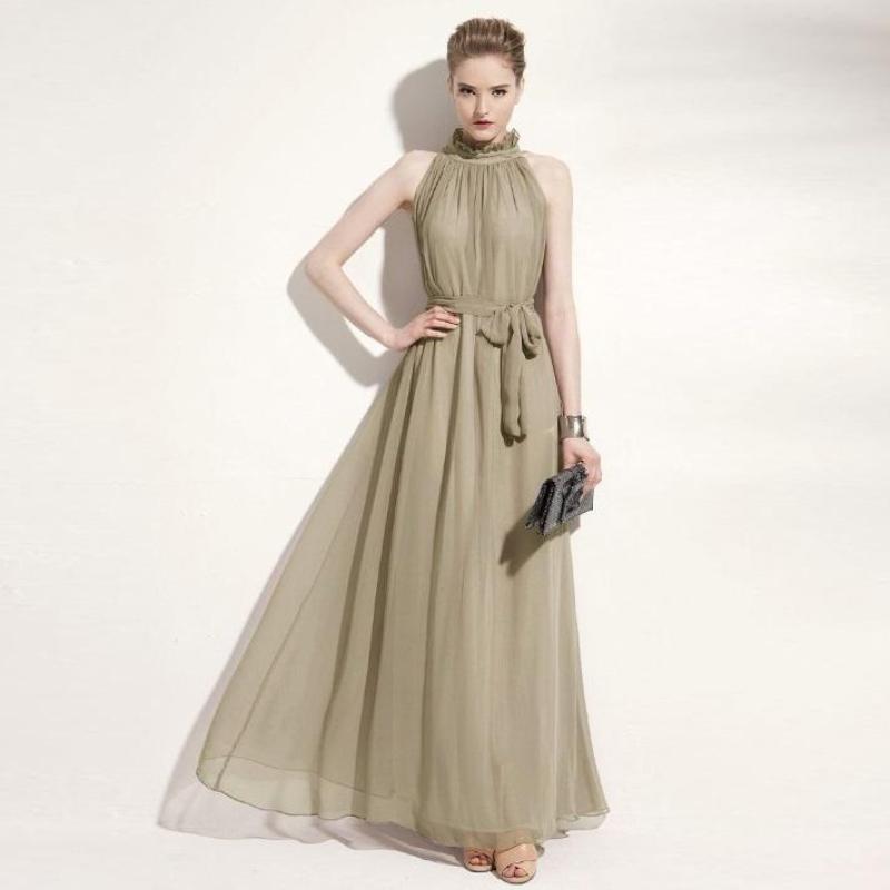 Chiffon Maxi Maternity Dress