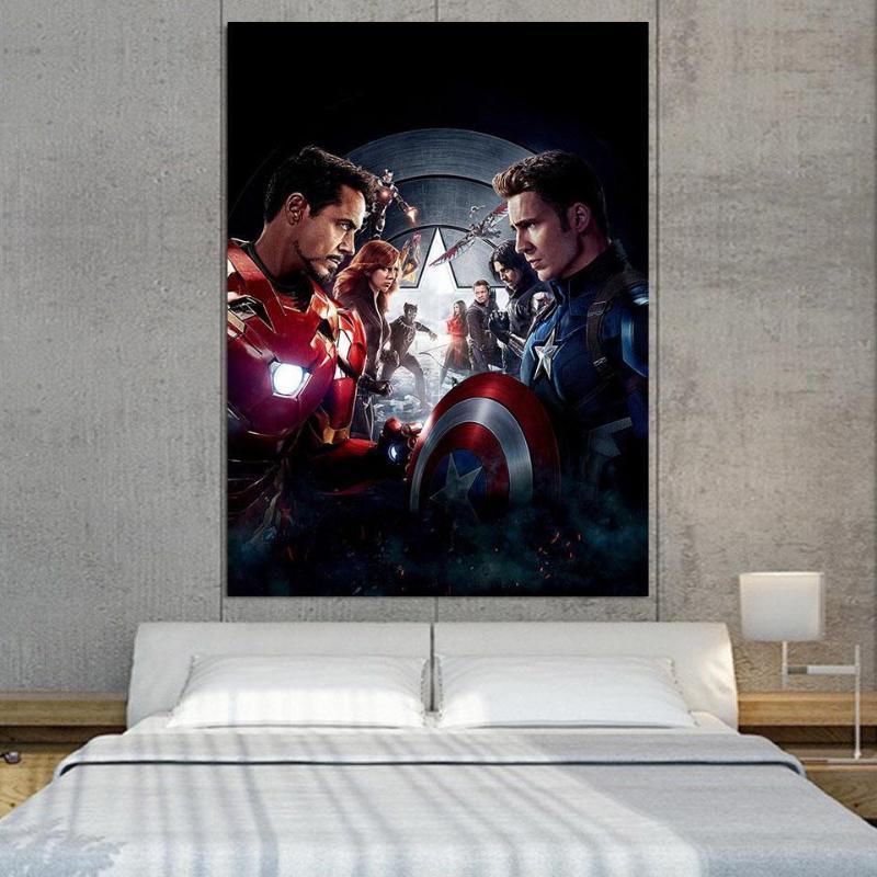 Civil War 3D Printed Anime Canvas