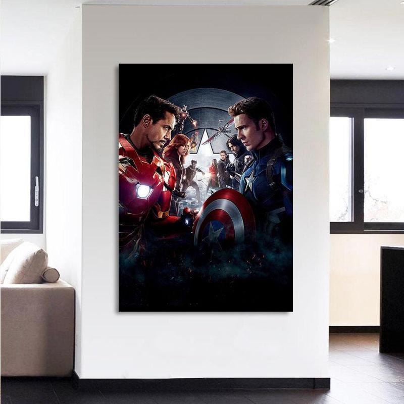 Civil War 3D Printed Anime Canvas
