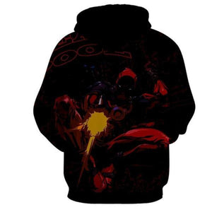 Cool Black Deadpool Hoodie