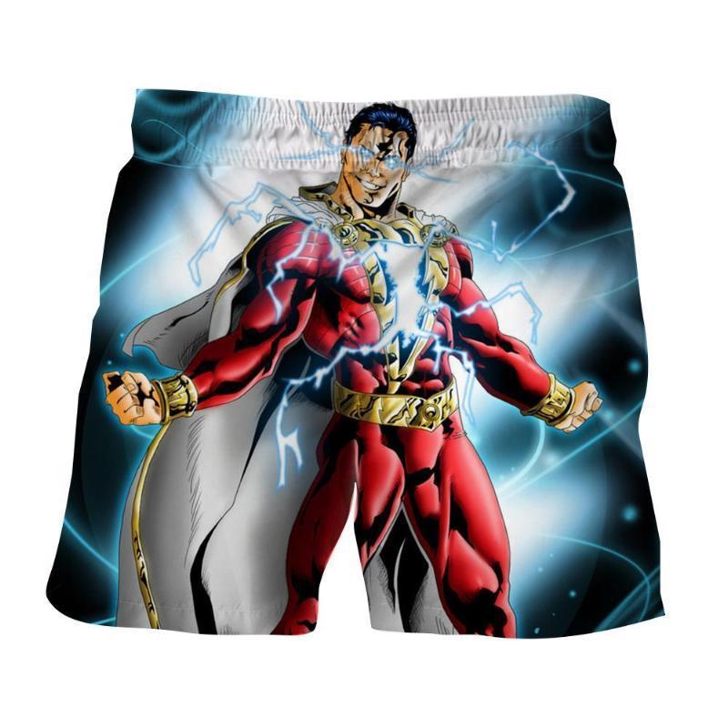 Crazy Shazam 3D Printed Shazam Shorts