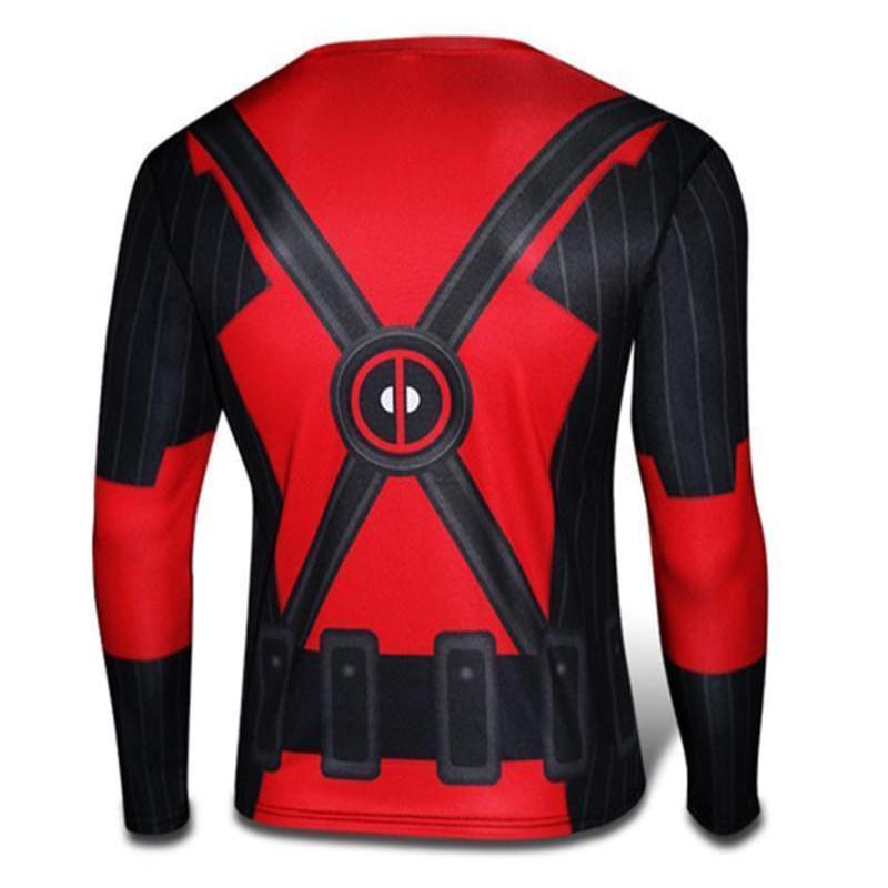 Deadpool Long Sleeve Shirt 3D Printed Body Suit