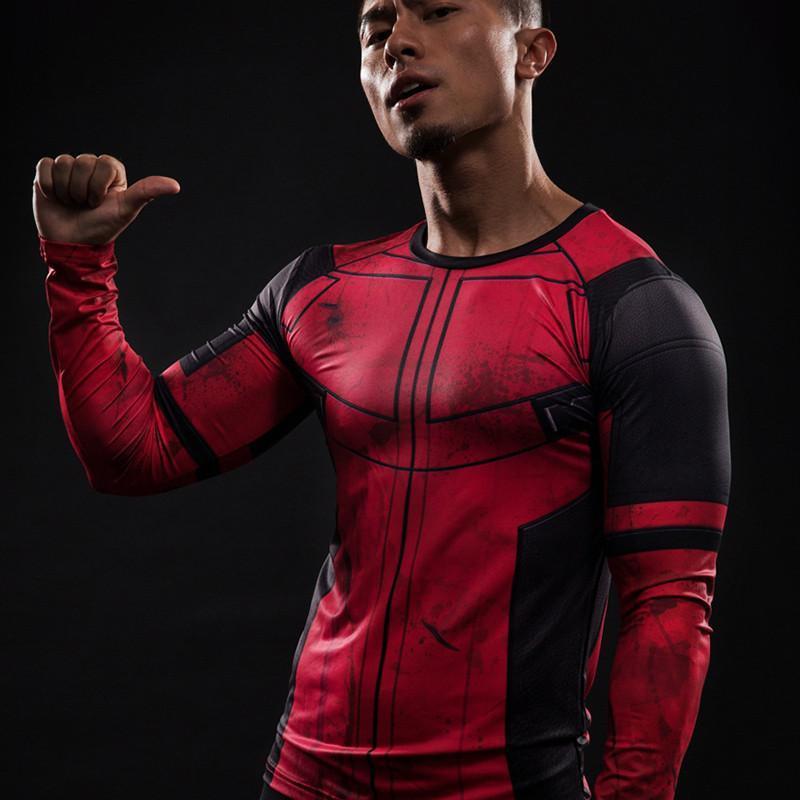 Cool Deadpool 3D Printed Long Sleeve Shirt