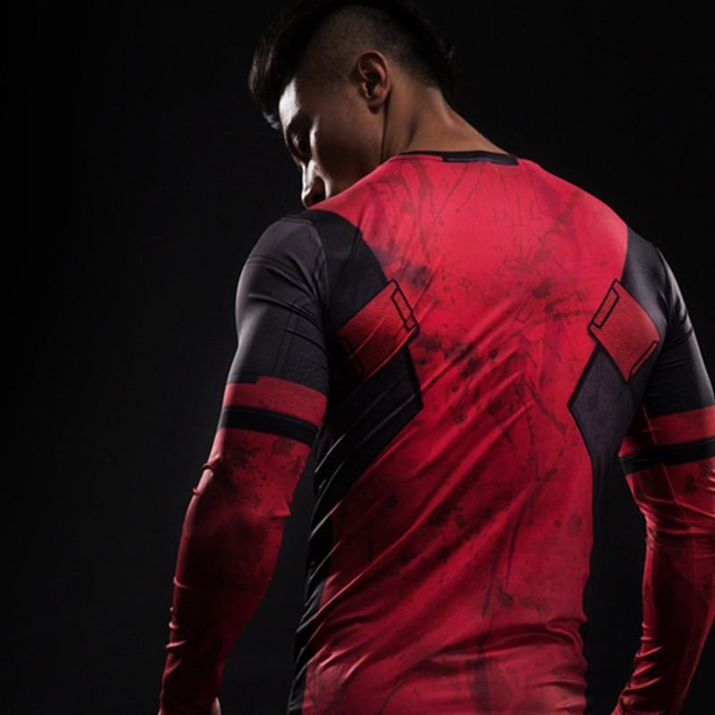 Cool Deadpool 3D Printed Long Sleeve Shirt