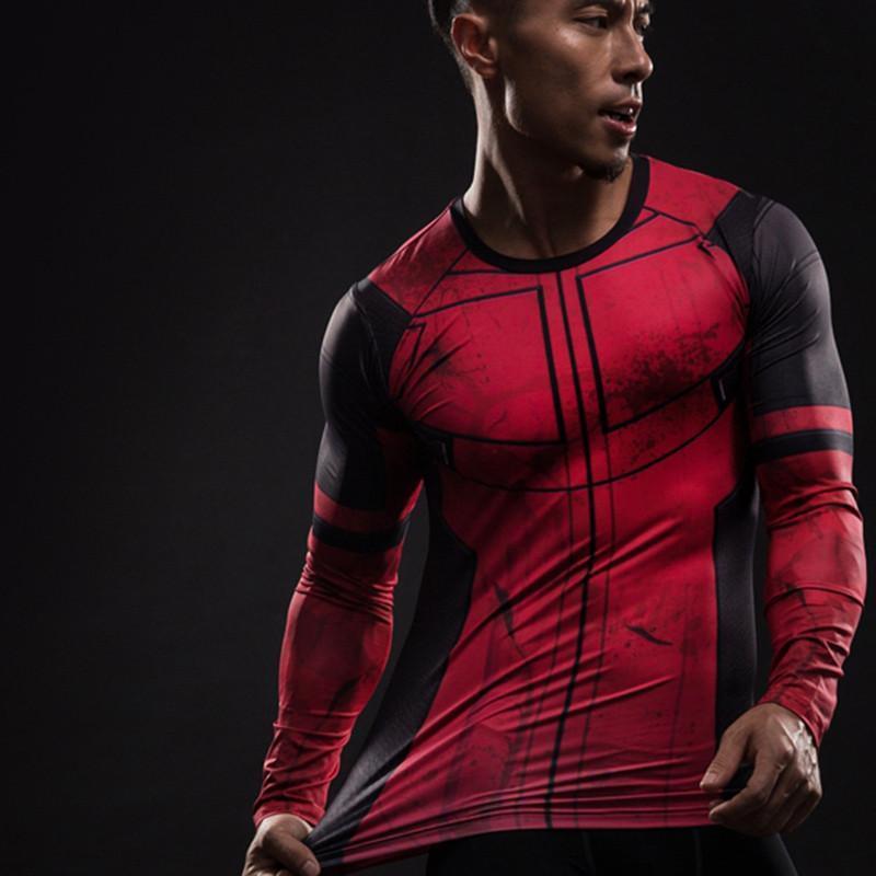 Cool Deadpool 3D Printed Long Sleeve Shirt
