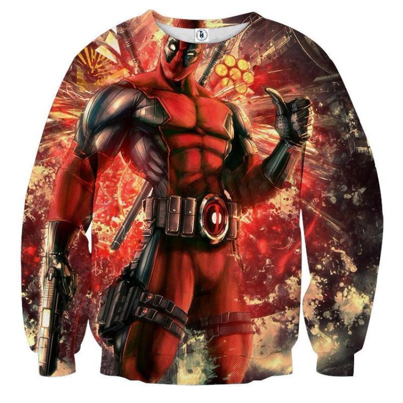 3D Printed Deadpool Sweatshirt