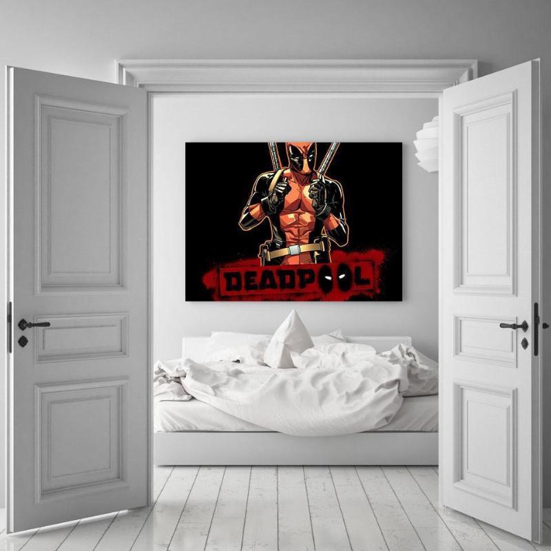 Deadpool 3D Printed Wall Canvas