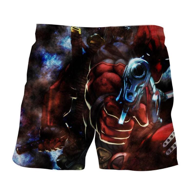 Gun Point Deadpool 3D Printed Short