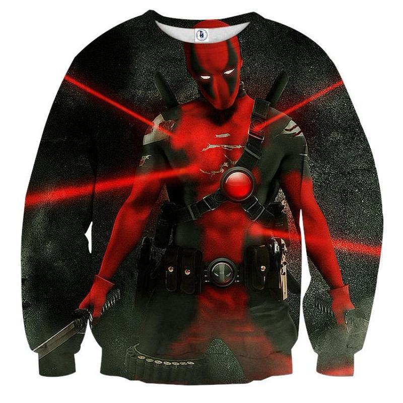 Awesome Deadpool 3D Printed Sweatshirt
