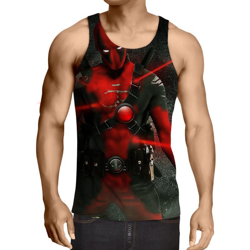 Deadpool Badass 3D Printed Tank Top