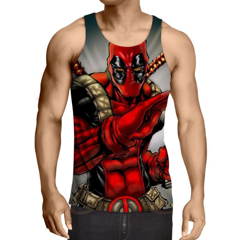 Deadpool Cool 3D Printed Deadpool Tank Top