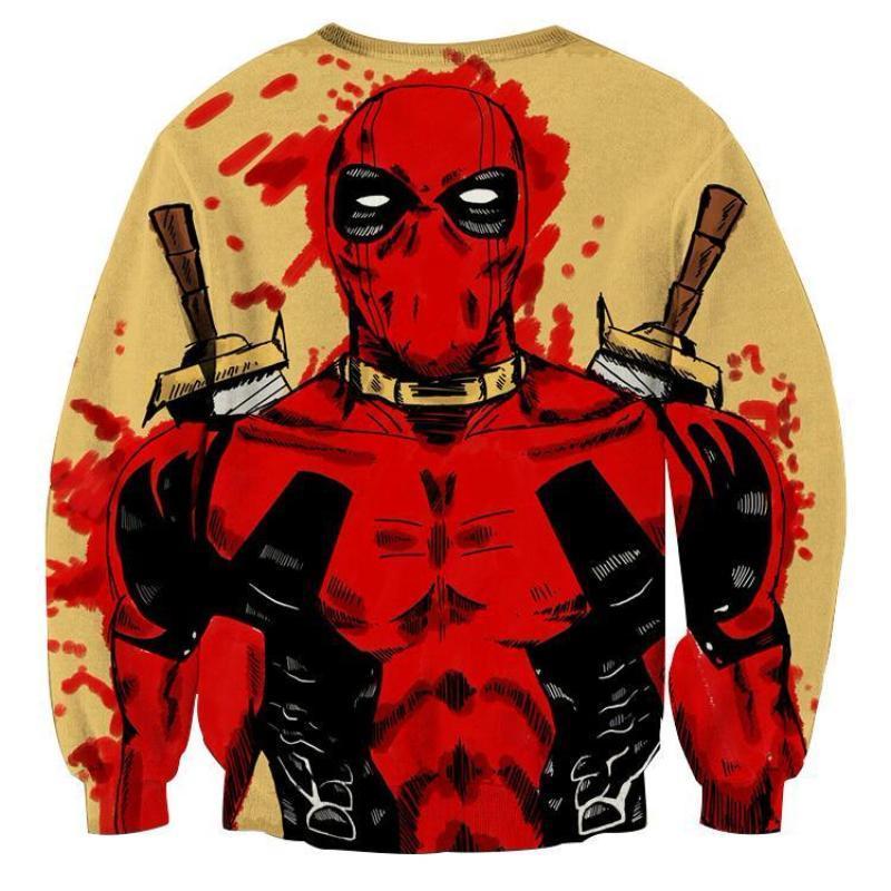Deadpool Cool Art 3D Printed Sweatshirt