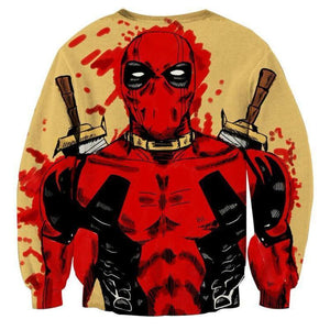 Deadpool Cool Art 3D Printed Sweatshirt
