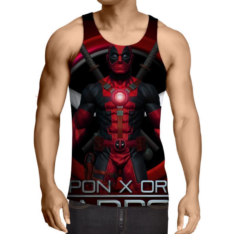 Cool Cover 3D Printed Deadpool Tank Top