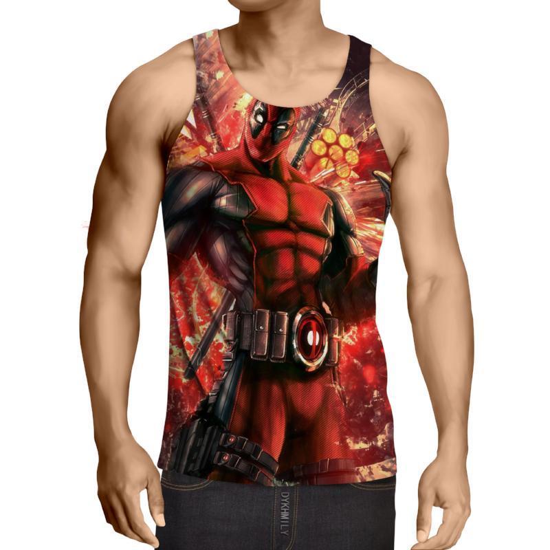 Deadpool Cool & Stylish 3D Printed Tank Top