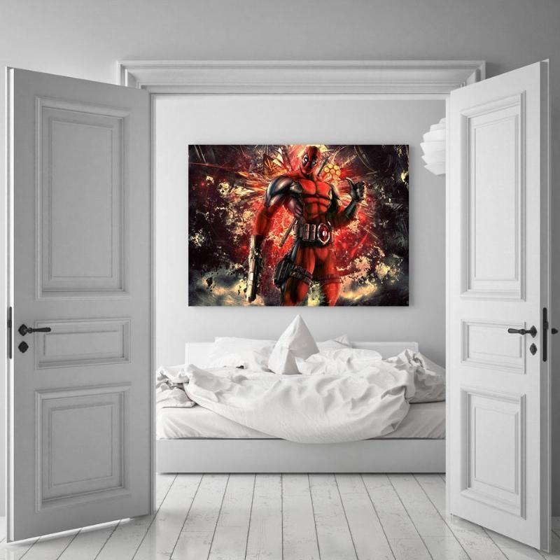 Deadpool Cover 3D Printed Wall Canvas