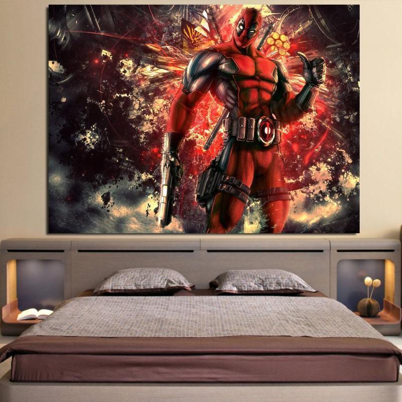 Deadpool Cover 3D Printed Wall Canvas
