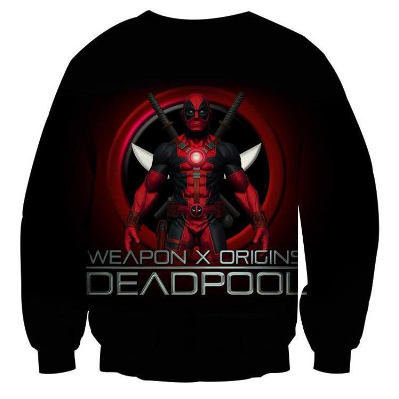 Deadpool Cover Black 3D Printed Sweatshirt