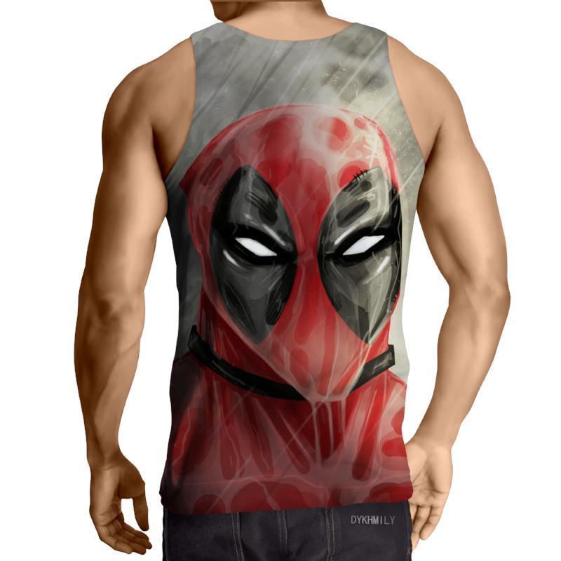 Deadpool Face 3D Printed Tank Top