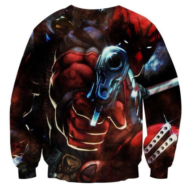 Deadpool Gunpoint 3D Printed Sweatshirt