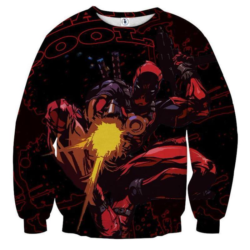 Deadpool Guns 3D Printed Sweatshirt