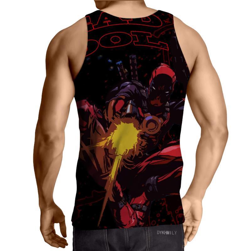 Guns 3D Printed Deadpool Tank Top