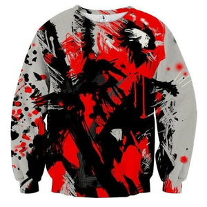 Man 3D Printed Deadpool Sweatshirt