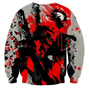 Man 3D Printed Deadpool Sweatshirt