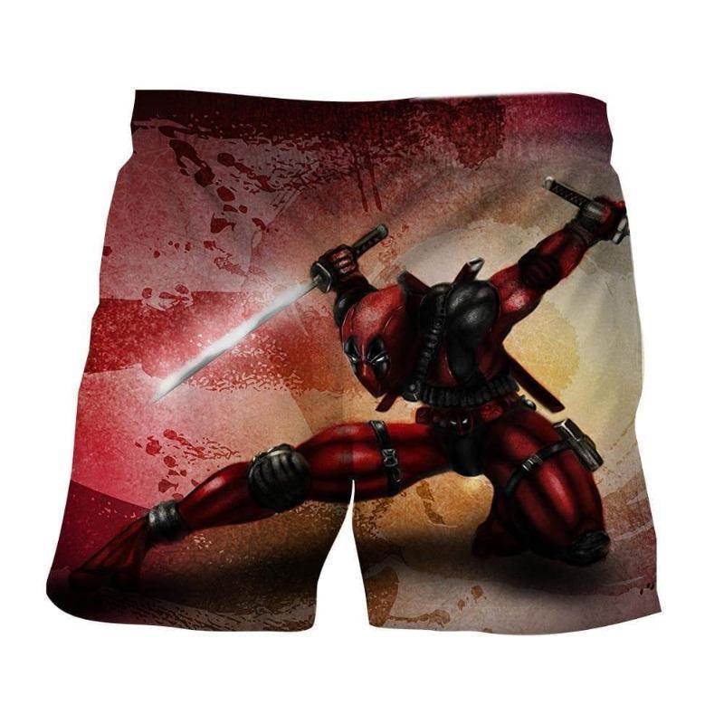 Sword 3D Printed Deadpool Shorts