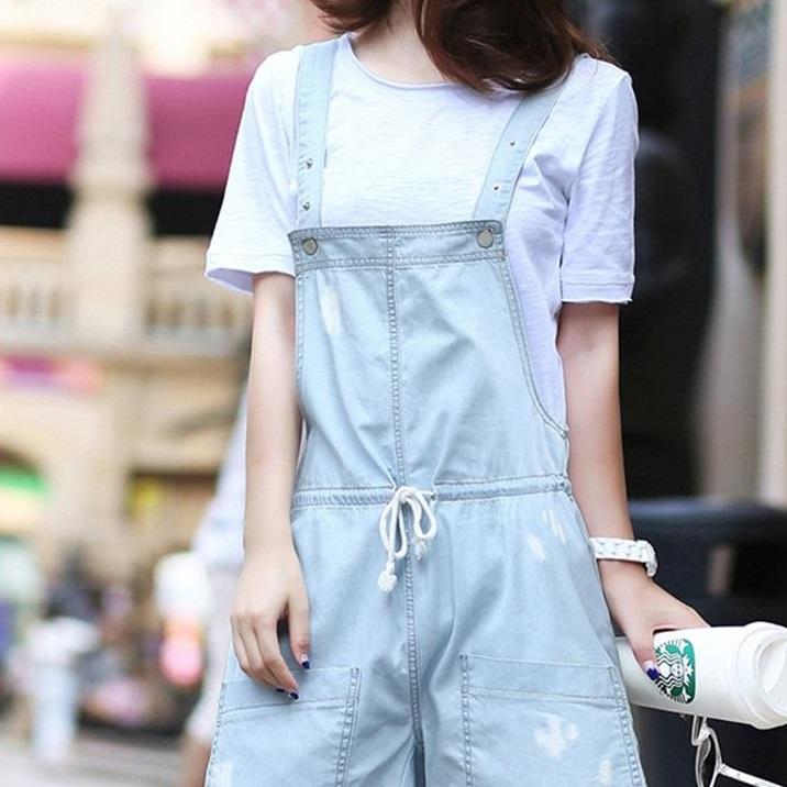 Denim Overalls Maternity Women Jumpsuits