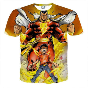 Dominant Shazam 3D Printed T Shirt