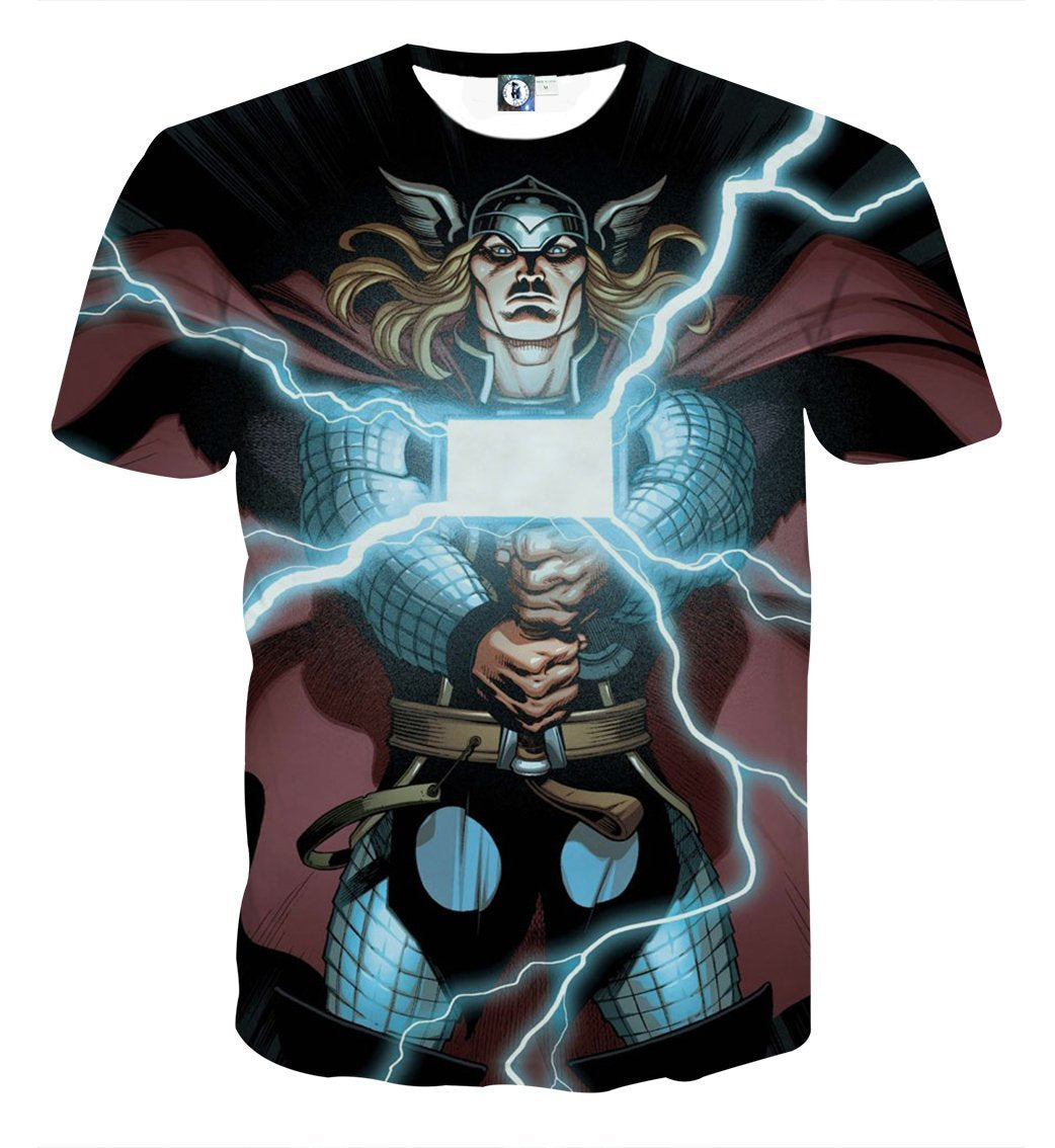 Electric Hammer Thor 3D Printed Thor T-Shirt