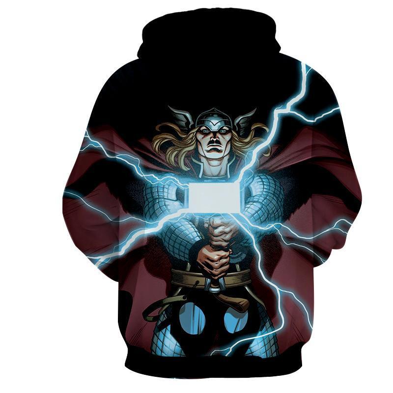 Electric Thor Hammer 3D Printed Thor Hoodie
