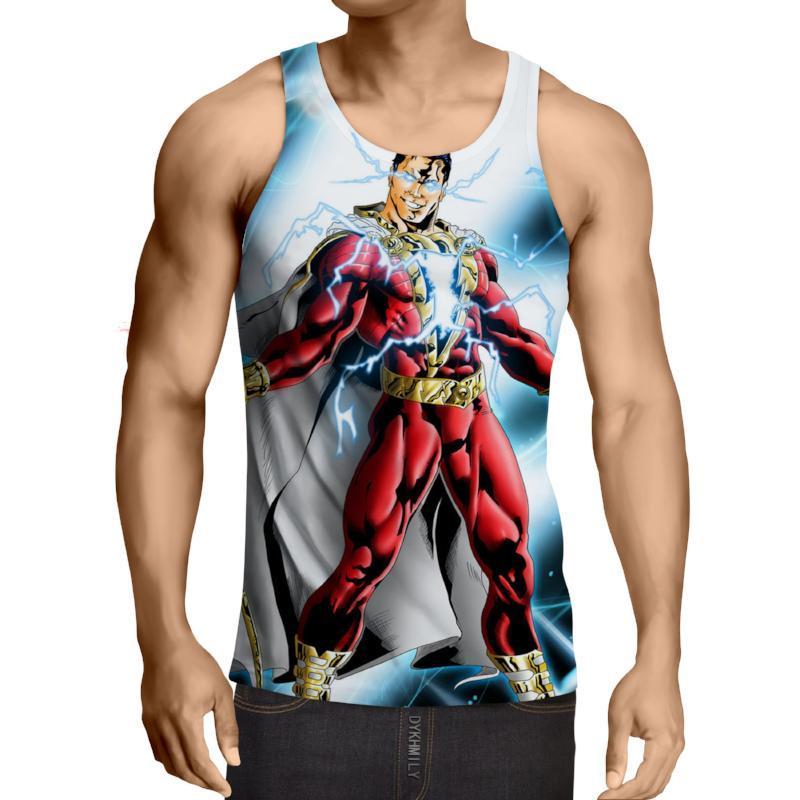 Shazam Electrifying 3D Printed Shazam Tank Top