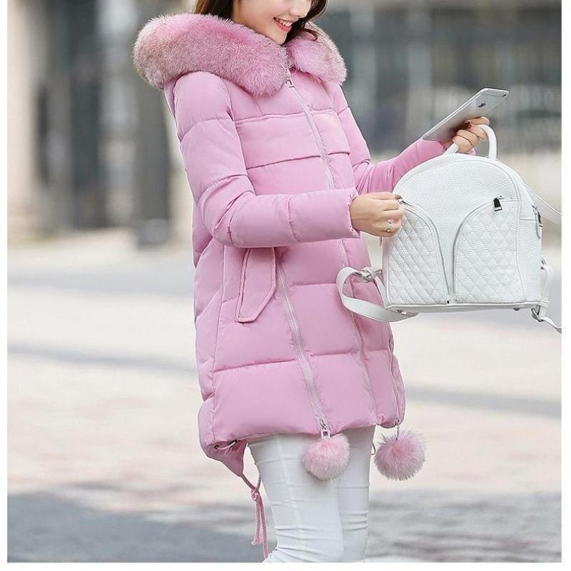 Fauz Fur Maternity Parka Coat