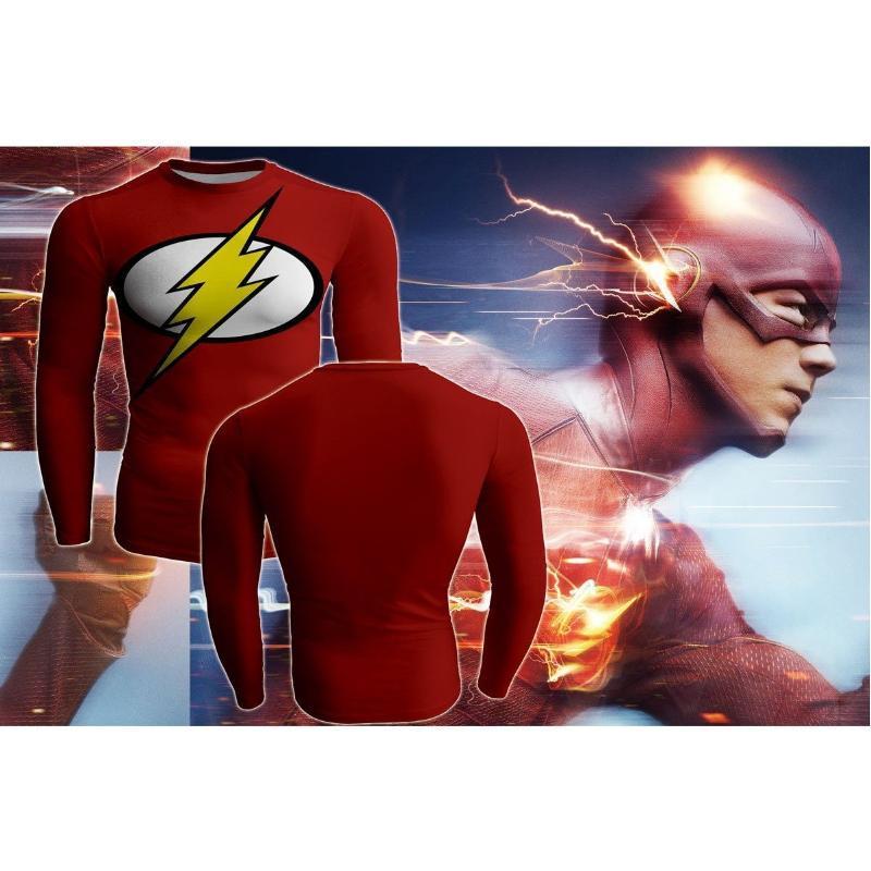 Flash Costume Red 3D Printed Long Sleeve Shirt