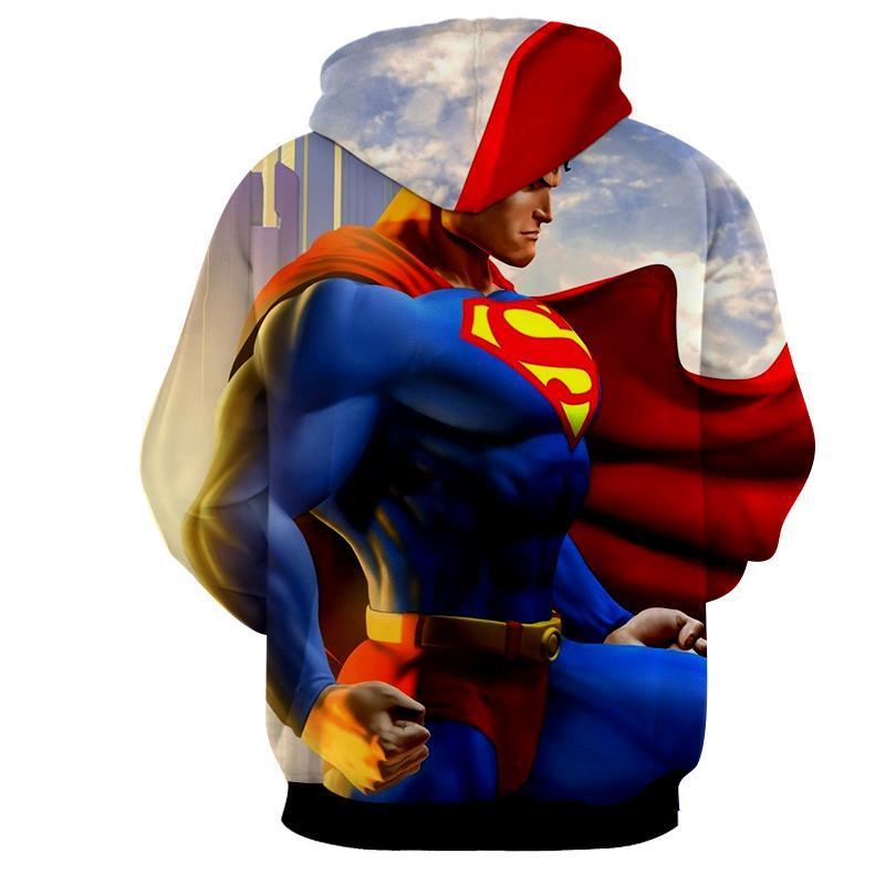 Flying Cape Superman 3D Printed Hoodie