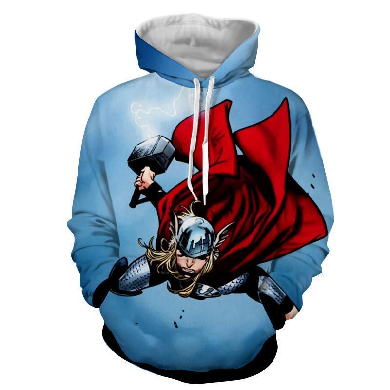 Flying Thor 3D Printed Thor Hoodie
