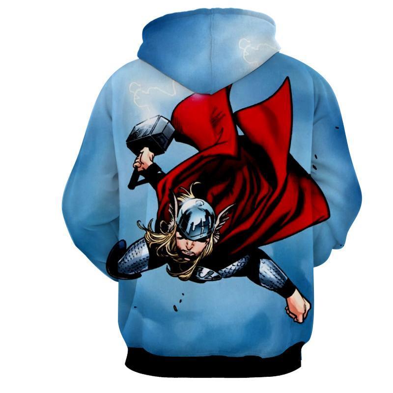 Flying Thor 3D Printed Thor Hoodie