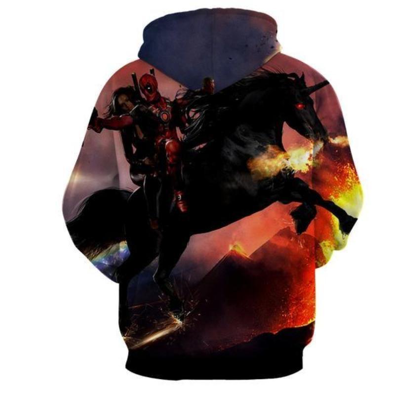 Funny Unicorn Deadpool Hoodie