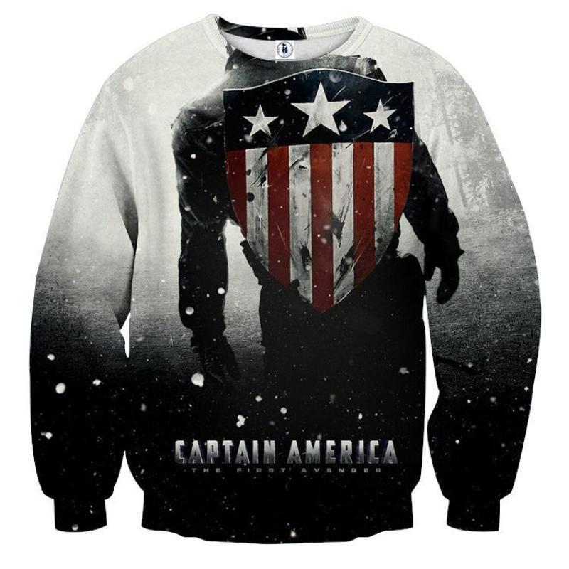 Ginormous 3D Printed Captain America Sweatshirt