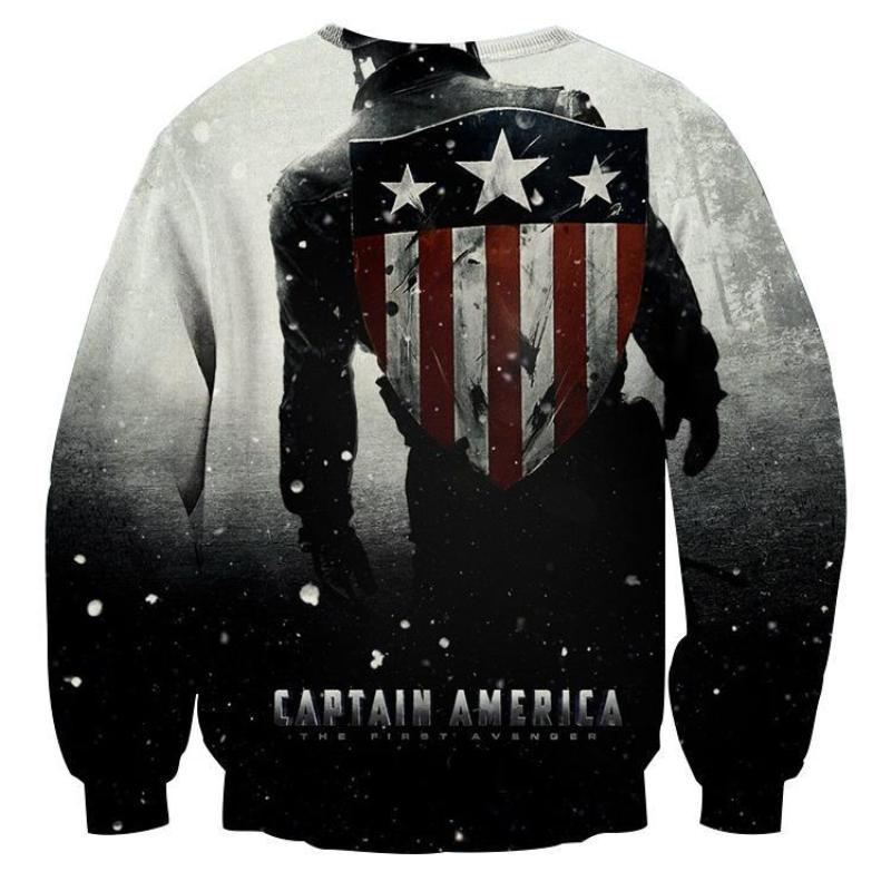 Ginormous 3D Printed Captain America Sweatshirt